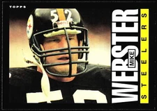 1985 Topps #365 Mike Webster Pittsburgh Steelers Football Card SP1-915