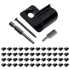 48-Pack Black Stainless Steel Start Clips Deck Start Clips Concealed Fastener...