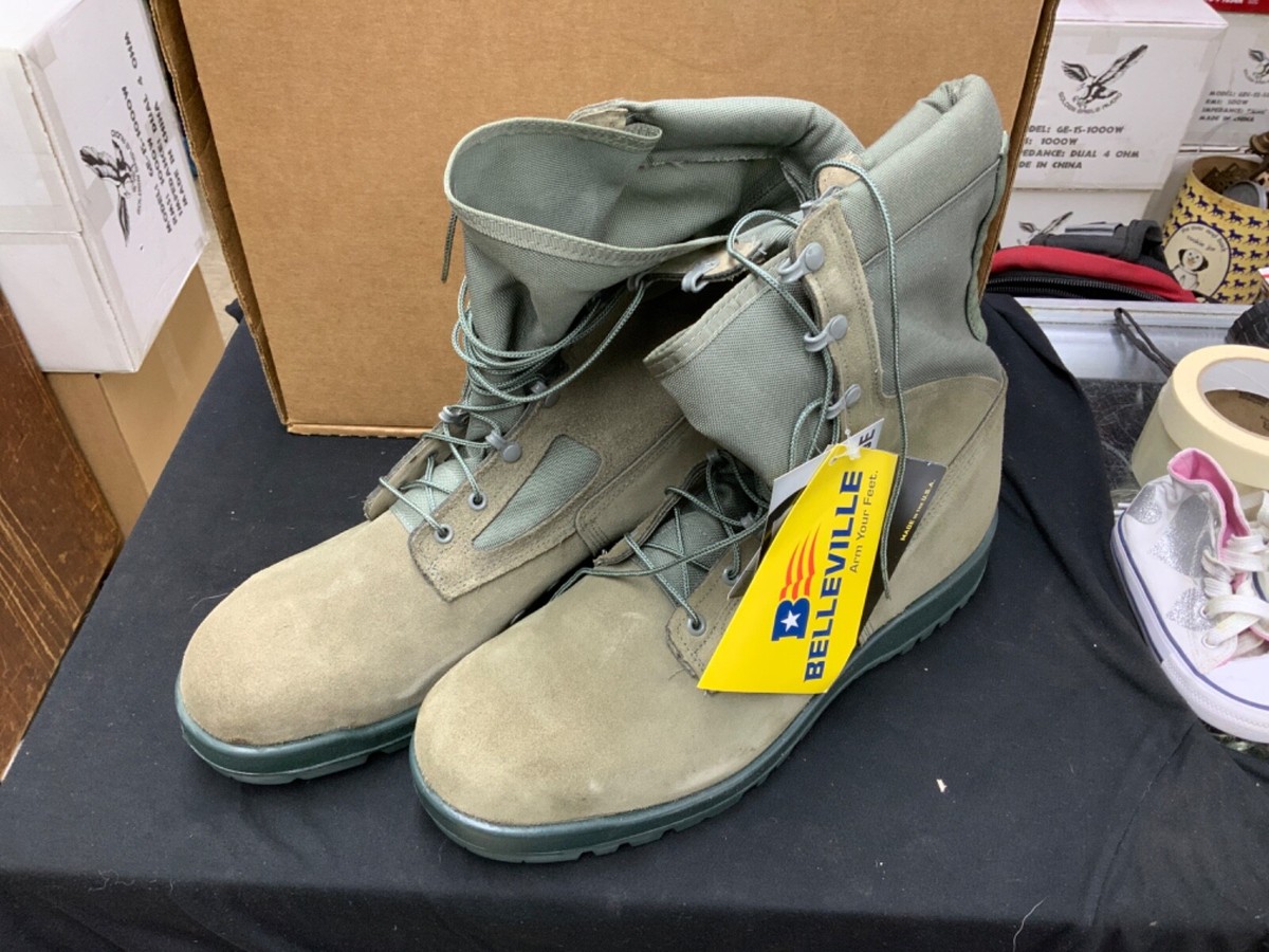 BELLEVILLE 600 ST Steel Toe Boot Sage Green Size 14.5 Wide | eBay