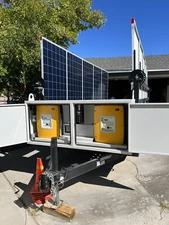 DC Solar Trailer - C Model with backup Kubota Generator