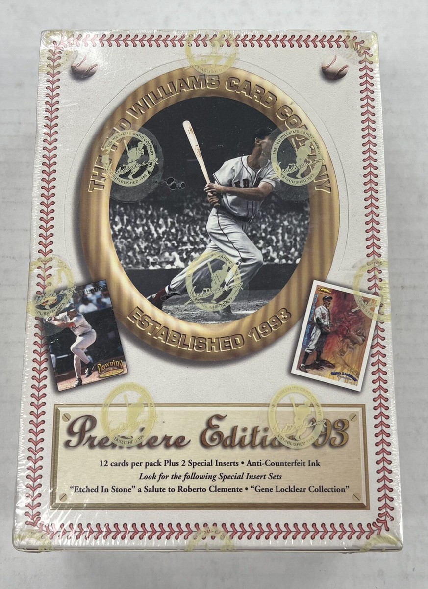 1993 Ted Williams Company Premiere Edition Baseball Box Factory