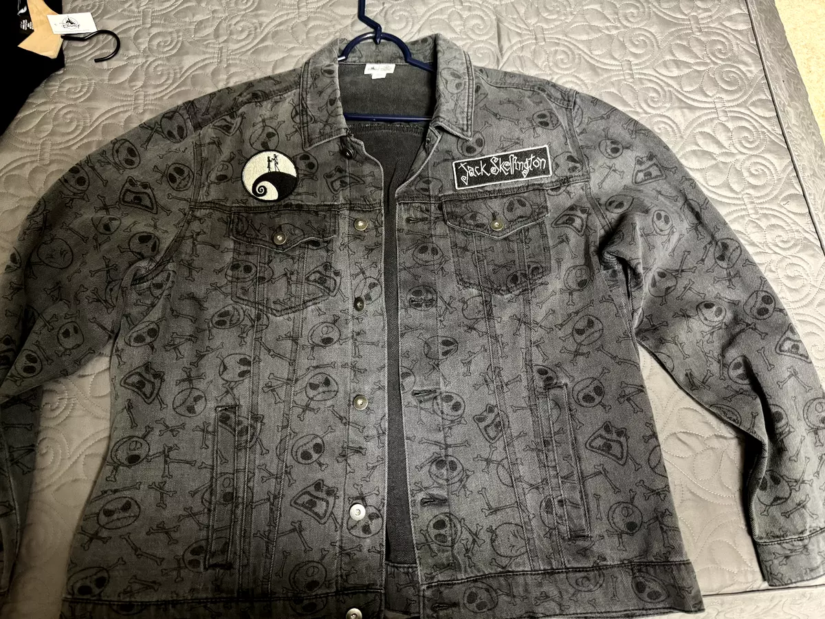 Jack skellington denim jacket sale