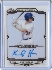 2019 Leaf Trinity KODY HOESE Clear Acetate Bronze Foil Auto RC Dodgers ERROR