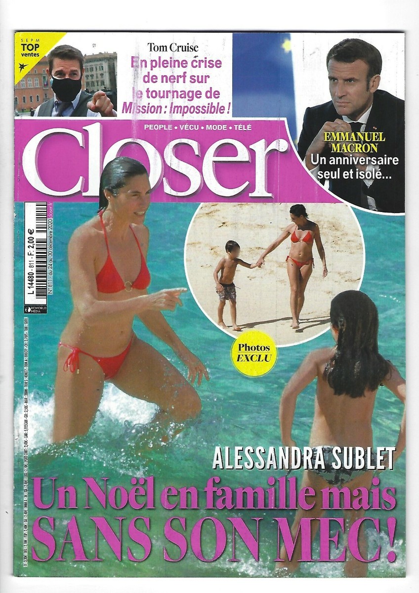 CLOSER-24 DEC. 2020-Alessandra SUBLET/Tom  CRUISE/E.MACRON/GIMS/B.SPEARS/A.PETIT | eBay