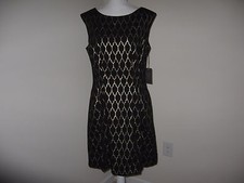 Vince Camuto Metallic Jacquard Fit and Flare Dress for Woman Size 14 NWT $148