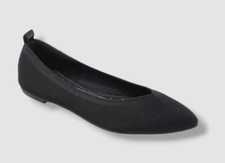 Journee Collection Women's Black Veata Soft Knit Flats Shoe Size 10