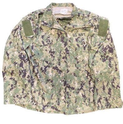 Military US Navy NWU Type III Blouse Camouflage Shirt Size