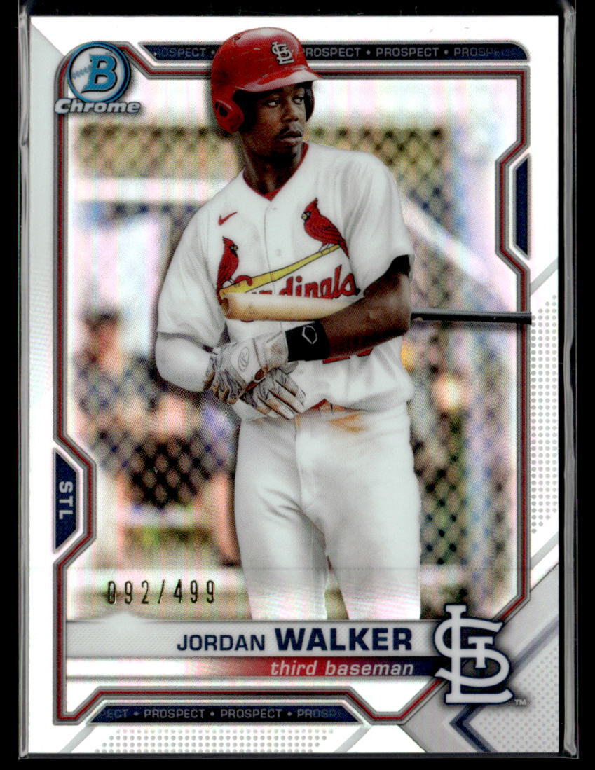 2021 Bowman Chrome Refractor #BCP-146 Jordan Walker # /499