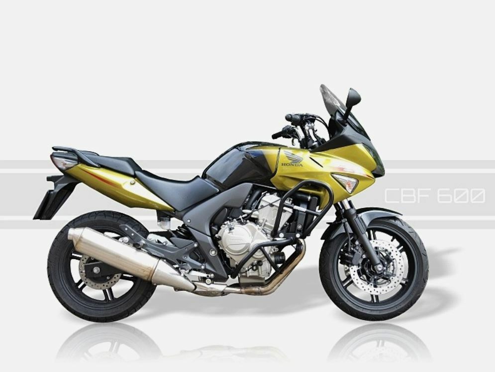 Honda CBF 600 2008-12 Caduta di Prua Superiore Nero Protezione Motore  Telaio