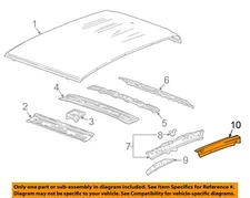 GM OEM 15-23 Canyon,Colorado Cab Roof Components-Outer Rail 22904243