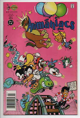 Animaniacs Warner Bros DC Comic Book 1995 Amusement Park Roller