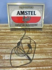 Vintage 80s AMSTEL Light Beer Electric Bar Wall/Tabletop Sign Tested & Working