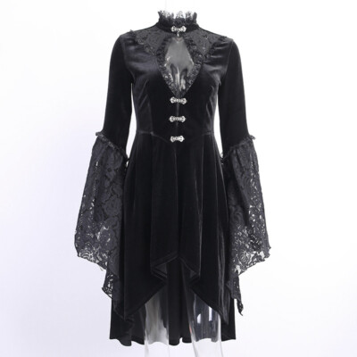 Punk & Gothic Cocktail Dress Vintage Dress Dress Masquerade Goth Girl Women's Halloween Halloween Prom Festival Dress Summer