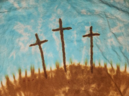 KIDS Handmade Tie Dye shirt CHRISTIAN - ANGEL or CROSS / 3 CROSSES - Picture 20 of 33