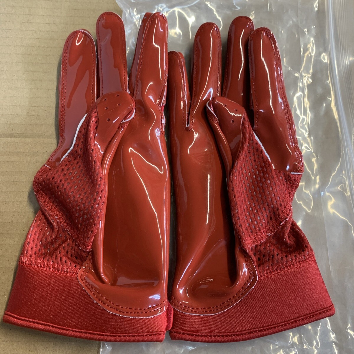 Adidas NFL Pro Adizero 9.0 FOOTBALL GLOVES ADI171 Red/White Men's