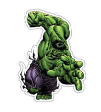 8x6cm 6pcs The Hulk Vinyl Stickers Laptop Mobile Phone Books Waterproof