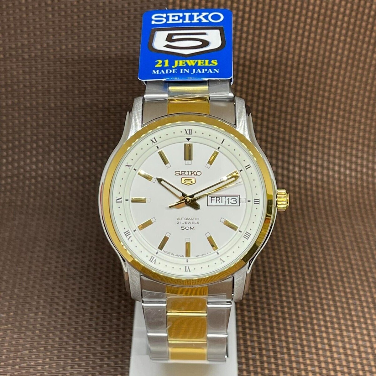Seiko 5 SNKP14J1 Automatic Two Tone Gold Stainless Steel
