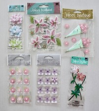 Jolee's Boutique/Lily/Daisy Bouquets/Pink Flowers/ Scrapbook
