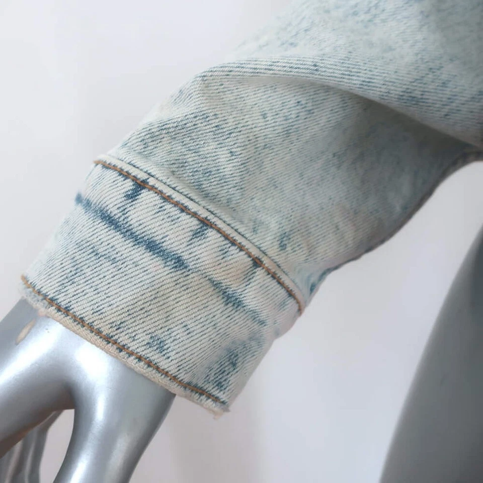 Jaqueta jeans MOTHER The Big Shorty Saved By The Bell jeans leve tamanho grande - Imagem 3 de 4