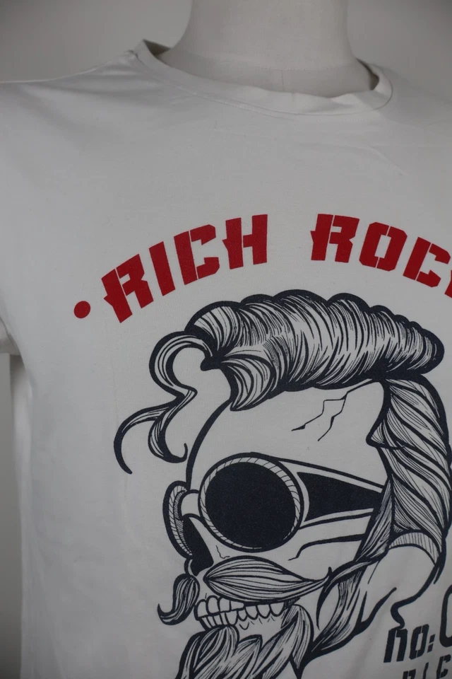 RICHMOND RICH ROCH MENS COTTON JERSEY SIZE XL MAN COTTON T-SHIRT CASUAL VINTAGE - Image 3 of 4