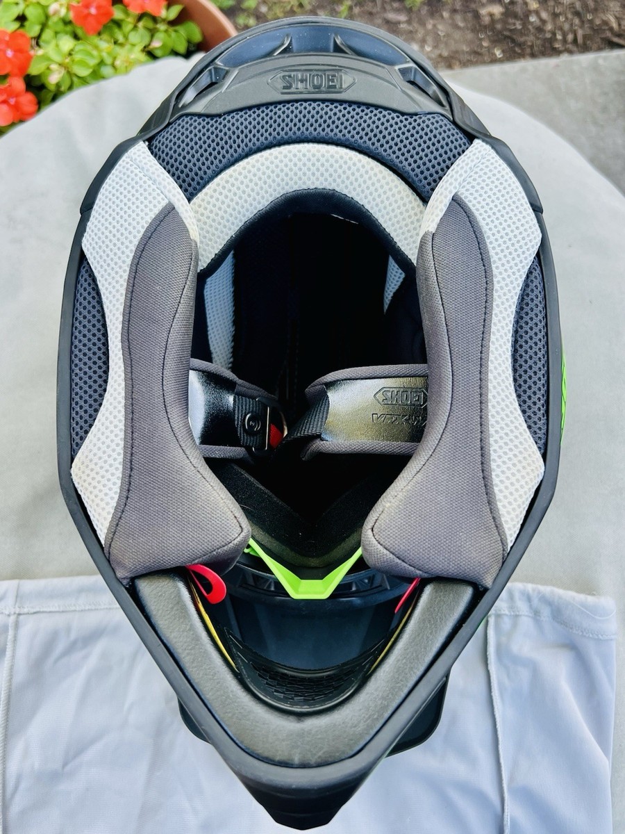 SHOEI VFX-W MOTOCROSS HECTIC HELMET TC4/Dragon NFX2 Green Goggles
