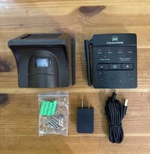 EMACROS 1/2 mi Range Solar Wireless Driveway Alarm Outdoor Weather Resistant