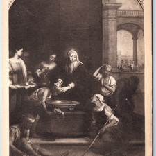 c1900s Madrid, Spain Murillo St. Isabella Hungary Prado Museum Oil Painting A365