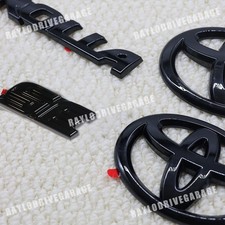 4pcs 2020 2022 2023 2024 2025 For Corolla Se Gloss Black 3d Emblem Overlay Kit
