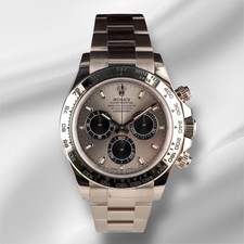 Orologio uomo Rolex 40 mm Daytona Ghost oro bianco quadrante argento 116509