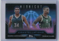 2023-24 Topps Midnight #C-24 Giannis / Damian Lillard Constellations Moon Beam