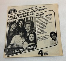 1980 NBC tv ad~FACTS OF LIFE Gary Coleman comes to campus ~Kim Fields,Mindy Cohn