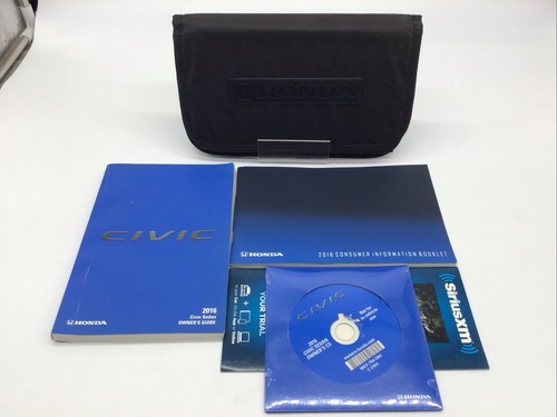 2016 Honda Civic Sedan Owners Manual Portfolio Book Set & Case