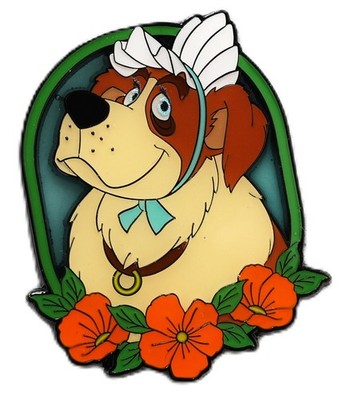 Disney Peter Pan - Nana - Floral Stained Glass Mystery Pin