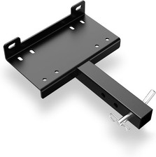 Universal Trailer Winch Hitch Mount Plate,10 x 4 1/2 Winch Mounting with