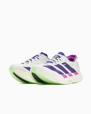 adidas Adizero Adios Pro 4 Core White Purple Lime JR1656  Men's Sz 11 $250