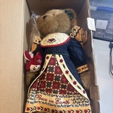 2009 ENESCO JIM SHORE BOYDS BEAR ANGEL "PEACE ON EARTH" WITH STAND Nib