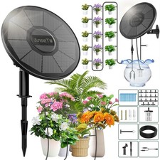 Solar Drip Irrigation System Kit,DIY Irrigation System for Garden Yard Automatic
