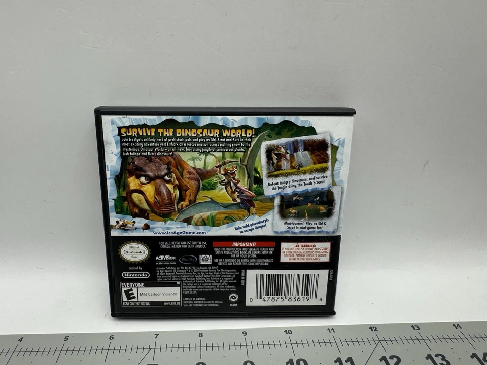 Nintendo DS Ice Age Dawn Of The Dinosaurs - Протестировано Работает В коробке В комплекте - Изображение 4 из 4