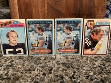 4 Mike Webster Pittsburg Steelers Topps Cards Rookie Card 99 194 350. rookie card picture