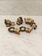 Vintage Mini 9 Piece Santa Claus Chimney Tea Set Excellent Condition
