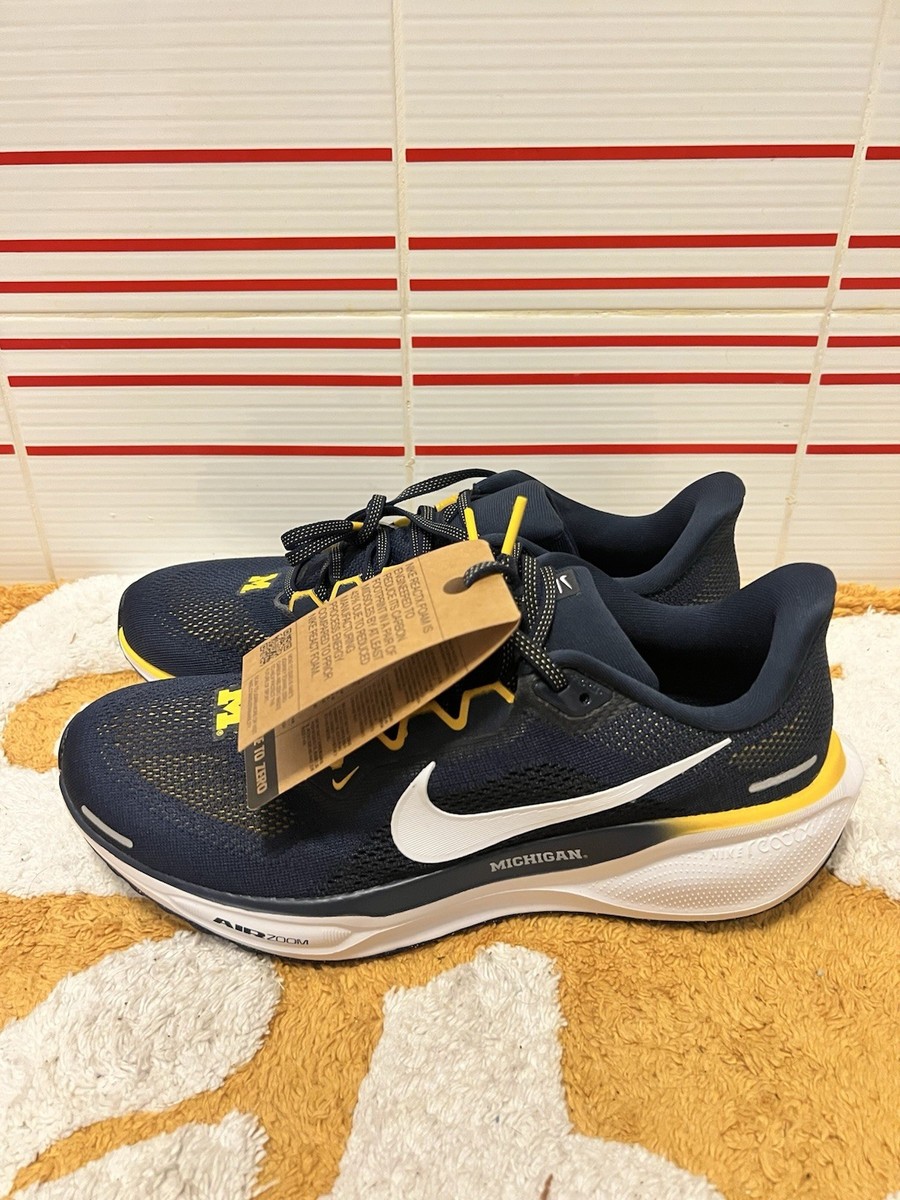 Men 9 New NIKE PEGASUS 41 Zoom NCAA MICHIGAN WOLVERINES Navy