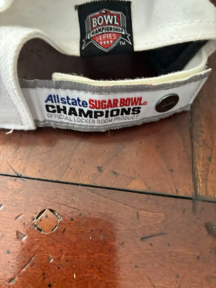 Gorra Nike Locker Room para hombre con tirantes blanca OSFA 2010 Sugar Bowl Florida Gators Foto 3 de 4