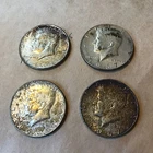KENNEDY HALF LOT OF (4) 66 66 67 67 SILVER CONTENT 40%