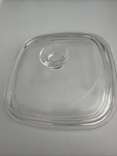 A-14-P41 PYREX Replacement Lid Only Square Clear Vintage A14 P41