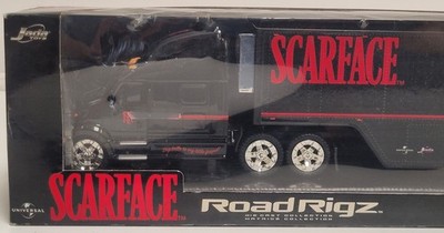 Jada Toys SCARFACE Road Rigz Peterbilt 387 Tractor Trailer Diecast