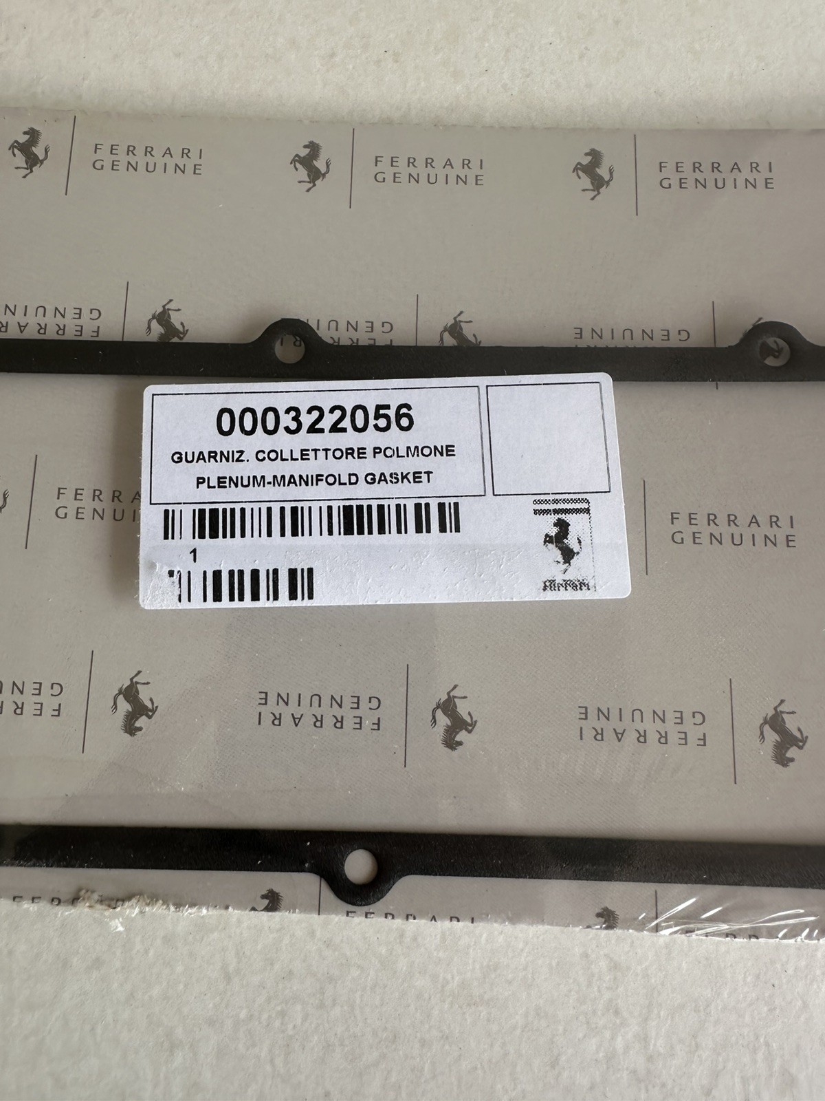 2010-2015 FERRARI Plenum Manifold Gasket OEM 000322056 new 