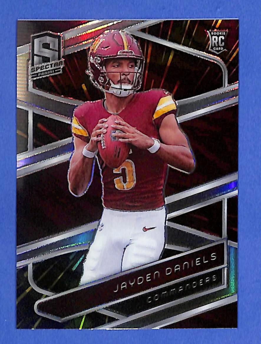 2024 Panini Spectra - Jayden Daniels #2 Hyper Prizm #12/75 (RC) Commanders