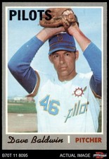 1970 Topps #613 Dave Baldwin Pilots 6.5 - EX/MT+