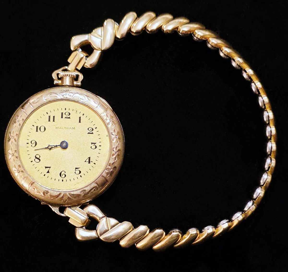 Antique Waltham Wrist Watch - B&B Royal 20 Years Gold Fill Case 
