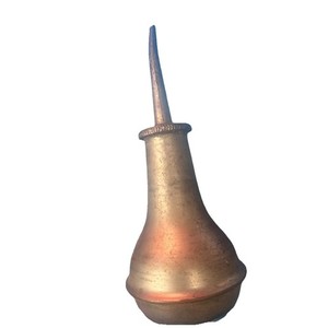 Vintage Bronze Metal Oil Can for sewing machine/thumb pump oil can